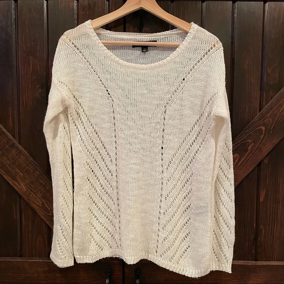 Elizabeth and James open knit sweater cream 6091 - Picture 2 of 7